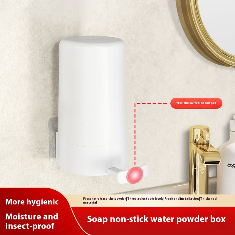 Soap Grinder Dispenser Soap Box Wall Mounted Dry Organizer Box Soap Powder Grinding Box for Restaurant Kitchen Office Gyms Hotel