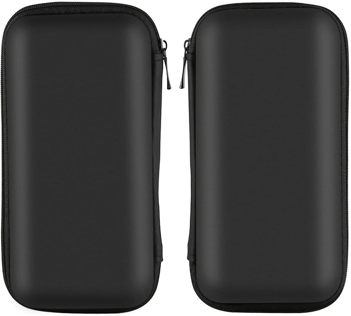 Electronics Organizer Travel Case Small Size Travel Essentials for Women Pouch Tech Purse Hard Protective Shockproof Carrying Charger Power Bank Cable Accessories, 6.5X3.2X1 in (Black)