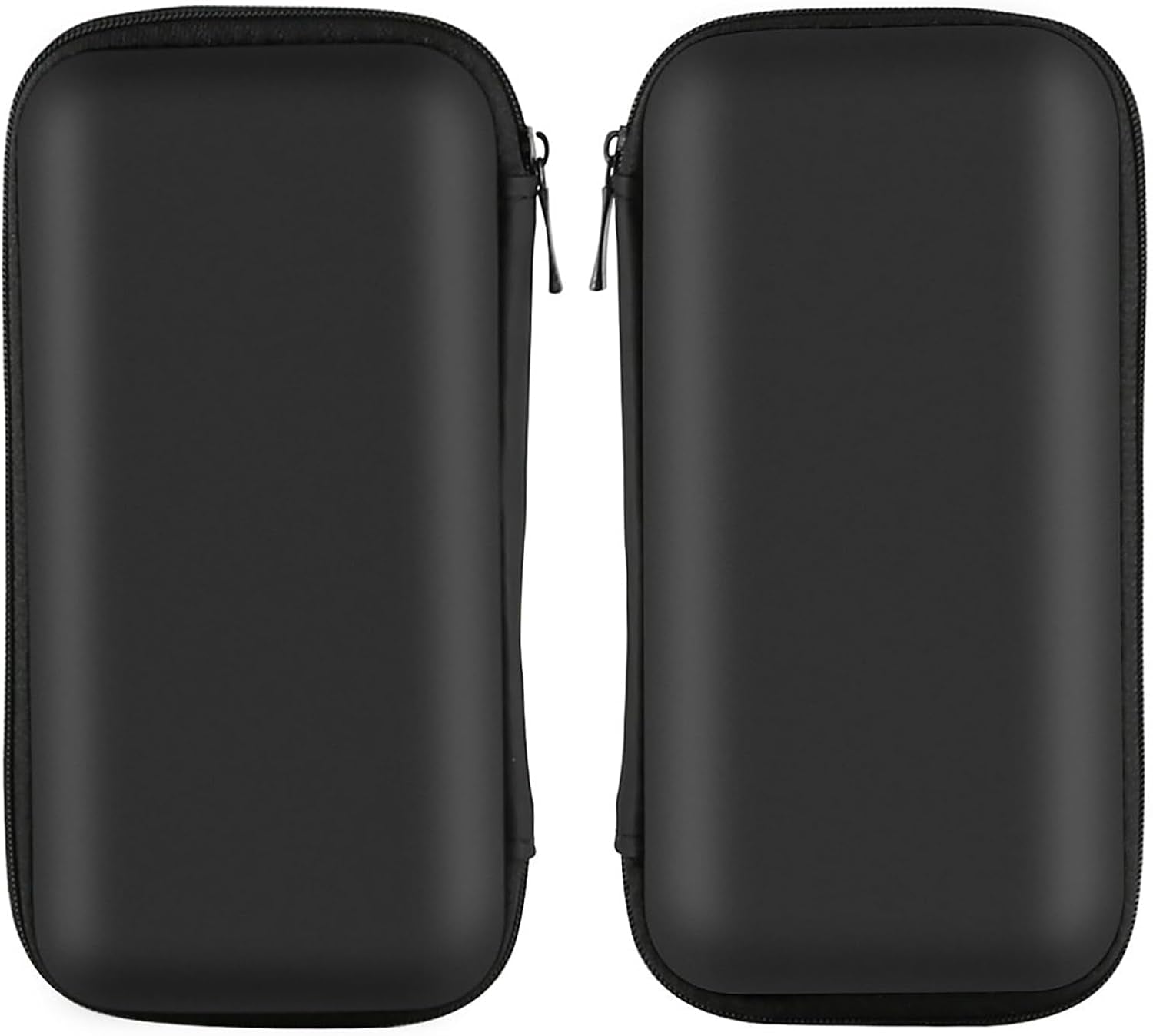 Electronics Organizer Travel Case Small Size Travel Essentials for Women Pouch Tech Purse Hard Protective Shockproof Carrying Charger Power Bank Cable Accessories, 6.5X3.2X1 in (Black)