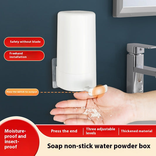 Soap Grinder Dispenser Soap Box Wall Mounted Dry Organizer Box Soap Powder Grinding Box for Restaurant Kitchen Office Gyms Hotel