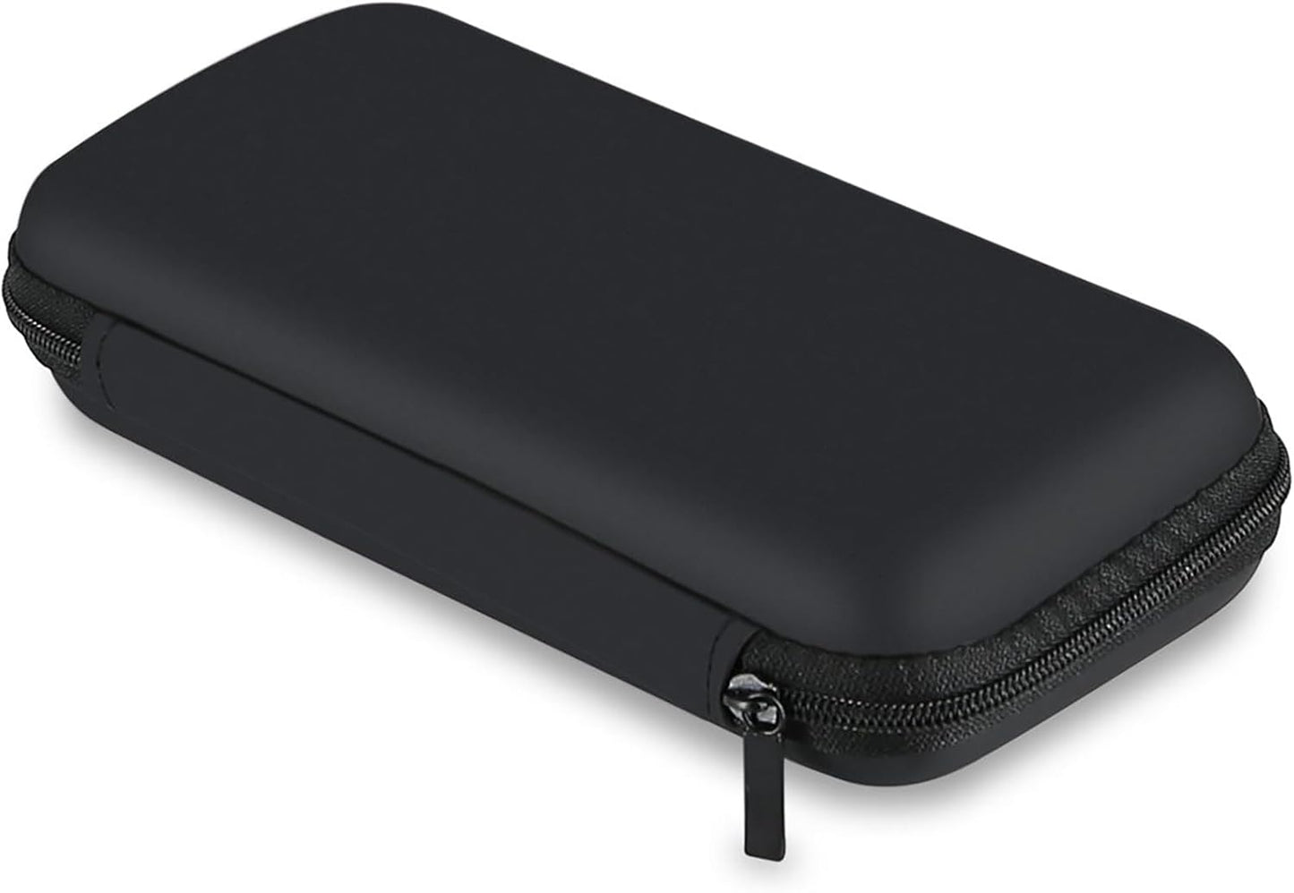 Electronics Organizer Travel Case Small Size Travel Essentials for Women Pouch Tech Purse Hard Protective Shockproof Carrying Charger Power Bank Cable Accessories, 6.5X3.2X1 in (Black)