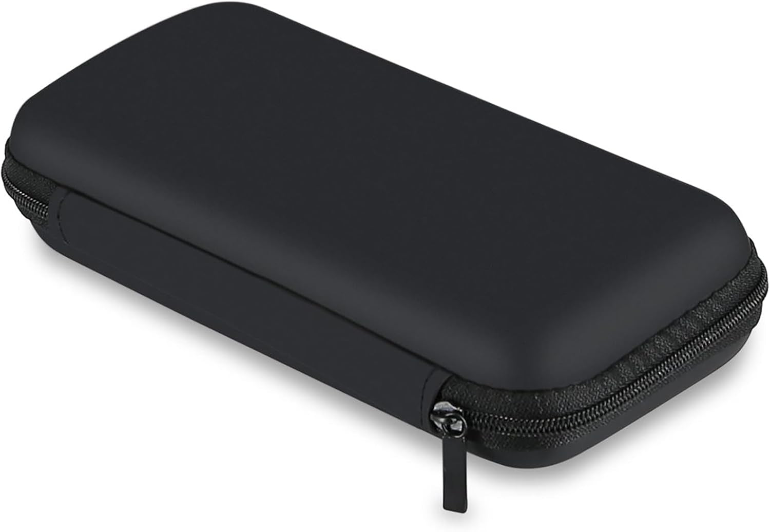 Electronics Organizer Travel Case Small Size Travel Essentials for Women Pouch Tech Purse Hard Protective Shockproof Carrying Charger Power Bank Cable Accessories, 6.5X3.2X1 in (Black)